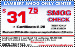 Smog coupon Lambert