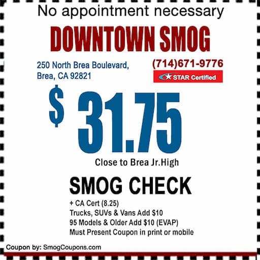 Smog Check Coupon